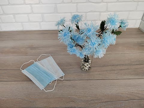DIY Красота из медицинской маски. Beauty from medical mask.