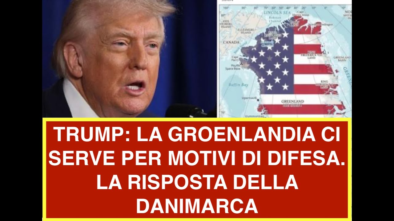 TRUMP: LA GROENLANDIA CI SERVE PER MOTIVI DI DIFESA. LA RISPOSTA DELLA DANIMARCA