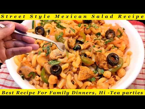 Street Style Mexican Salad || Mexican Chicken Salad || @AimonsCookingStories