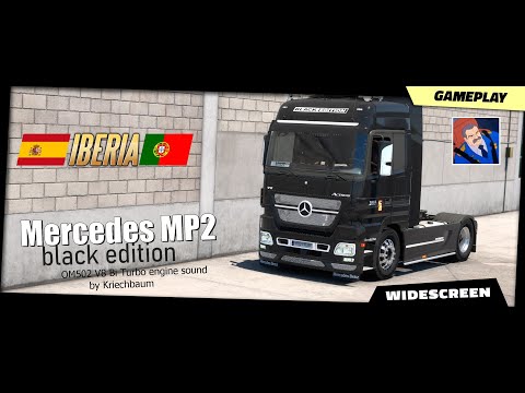 ETS2 v1.40 | DLC "Iberia" (Murcia) - Mercedes-Benz Actros MP2 Black Edition Euro Truck Simulator 2