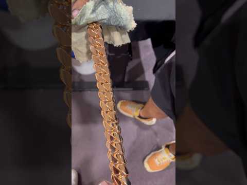 INSANE 10k 🌹gold KILO MIAMI Cuban link from SCRATCH! #gusvillajewelry #cubanlinkchain