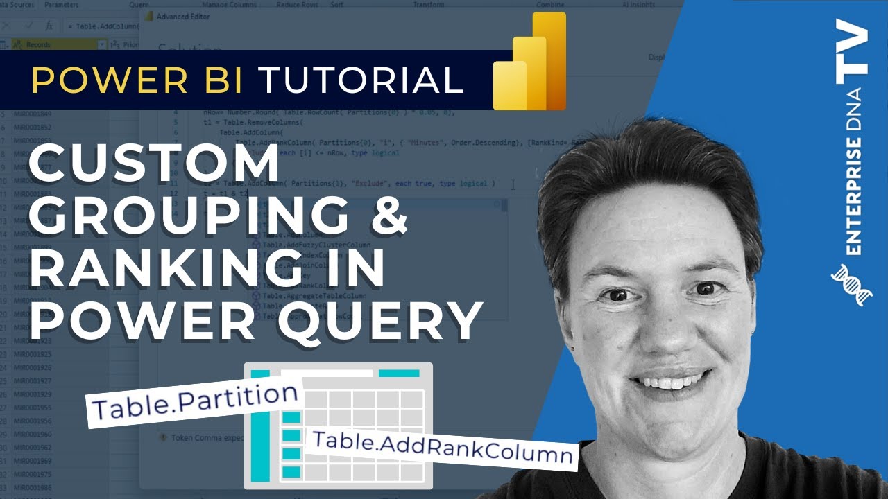 Power BI Rank and Custom Grouping Quant Insights Network