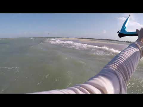 Kitesurfing land gap jump to Macapa lagoon 🤙