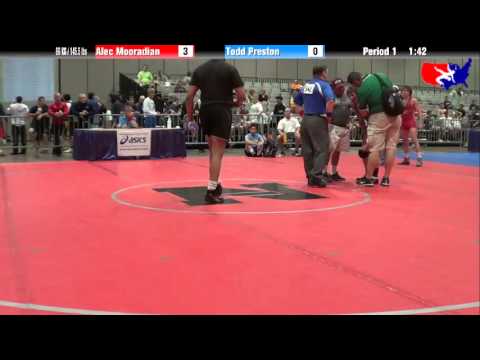 Alec Mooradian vs. Todd Preston at 2013 Junior Nationals - FILA - FS