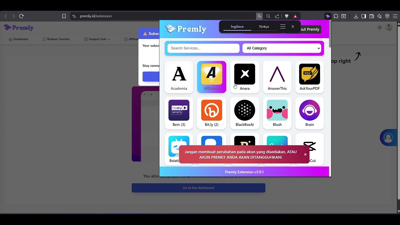 Premly Eklenti Kurulumu