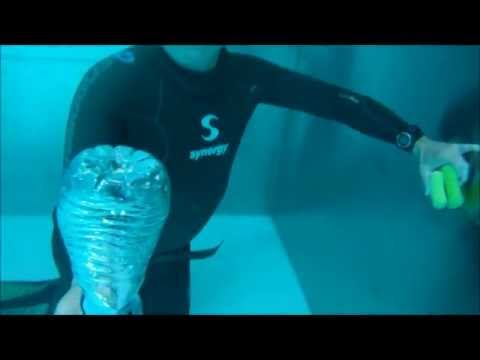 Underwater fun with plastic bottles - Free Diving - HD - YouTube