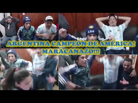 REACCIONES! ARGENTINA 1 BRASIL 0 / ARGENTINA CAMPEON DE AMERICA!!!