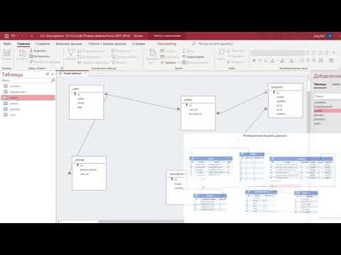 Создание простой базы данных в MS Access и простые SQL запросы