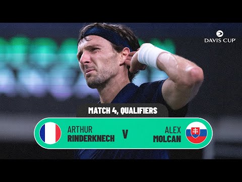Arthur Rinderknech v Alex Molcan | France v Slovakia | 2026 Davis Cup Qualifiers Match Highlights