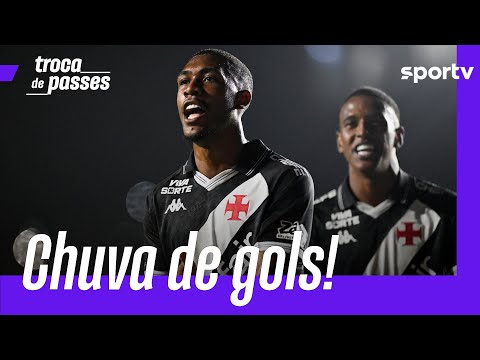 VASCO GOLEIA O INTERNACIONAL EM JOGO COM PARALISAÇÃO POR CONTA DA CHUVA | TROCA DE PASSES | sportv