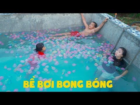 Làm Cái Hồ Bơi Đầy Bóng Nước Để Sống Ảo