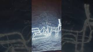 Video de Reno con Trineo Led Blanco Calido