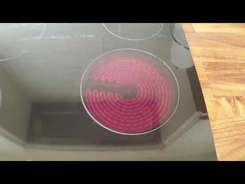 Operating the ceramic cooker hob