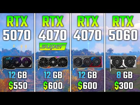 RTX 5070 vs RTX 4070 SUPER vs RTX 4070 vs RTX 5060 | Test in 7 Games