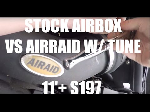 Stock intake vs AIRAID CAI  w/ INSTALL - 11+ S197 5.0