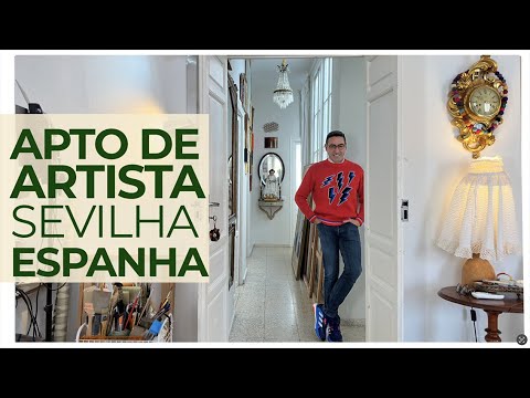 DECOR QUE SÓ FAZ BEM - PURA DIVERSÃO E ARTE NESSE APTO ATELIÊ DE ARTISTA EM SEVILHA NA ESPANHA
