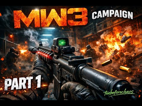 Call of Duty MW3 Campaign Gameplay Part 1 - First Mission Walkthrough (4K PC Ultra HD No Commentary)
