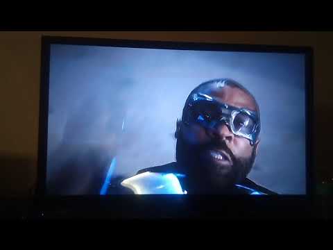 Black lightning fight scene
