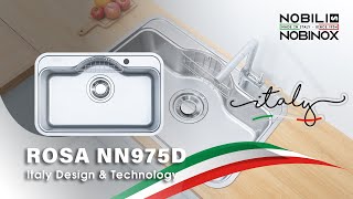 CHẬU RỬA BÁT 1 HỐ NOBINOX ROSA NN975D video 1