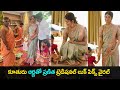 Actress Pranitha with her Daughter Arha Traditional pics goes viral | Prime Telugu