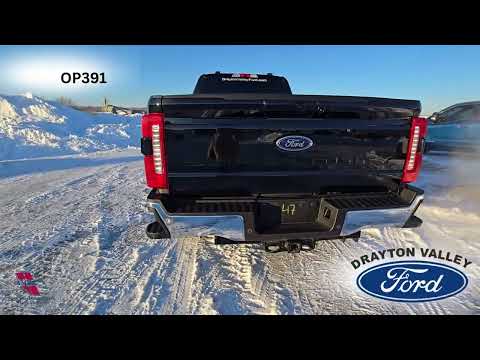 2025 Ford Super Duty F-350 SRW LARIAT 4WD Crew Cab 8' Box in Black for sale at Drayton Valley Ford in Drayton Valley, AB