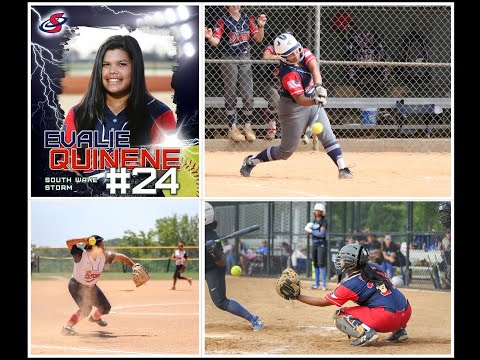 Evalie Quinene Skills Video, 2022 Grad, Power Hitter, Catcher, 3rd Base