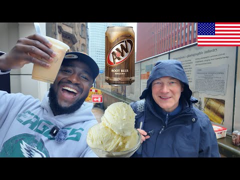 BRITISH GUYS TRY AMERICAN ROOT BEER FLOAT FOR THE FIRST TIME
