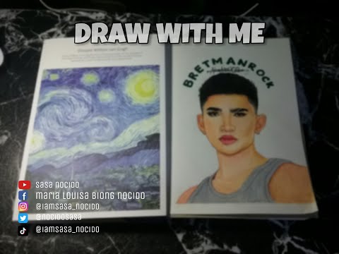 Draw with me "BRETMAN ROCK" Fanart || Vincent Van Gogh Sketchbook
