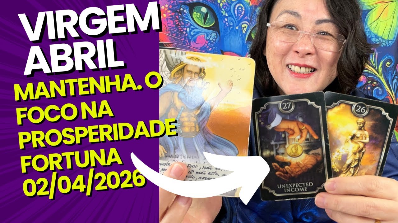 Virgem ♍️ ABRIL 2026 VOCÊ É PROSPERIDADE NUNCA DUVIDE DISSO 🙀💰🙀💰🙀