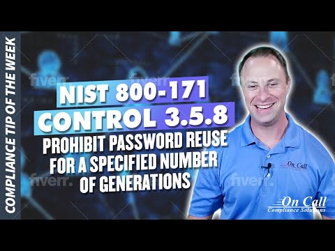 NIST 800-171 Control 3.5.8 Prohibit password reuse for a specified number of generations.