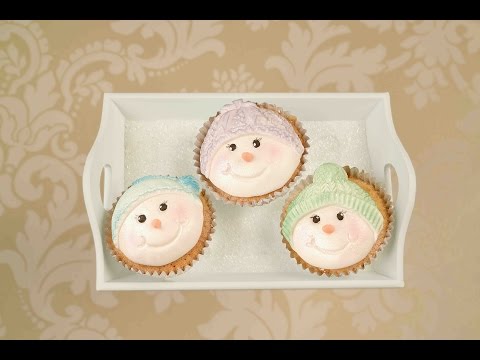 SNOWMAN HEAD 2 - Bobble - silicone icing mould SNOWMAN HEAD 2 - Bobble - silicone icing mould