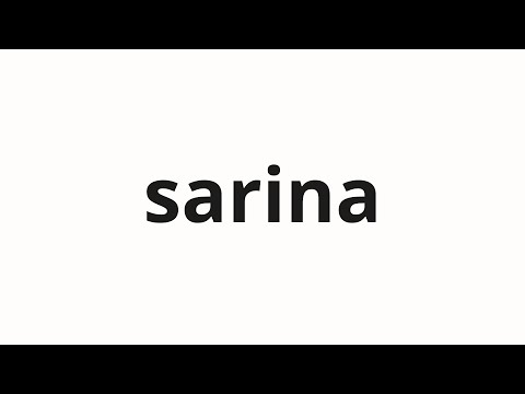 How to pronounce sarina | 살이나 (Flesh in Korean)