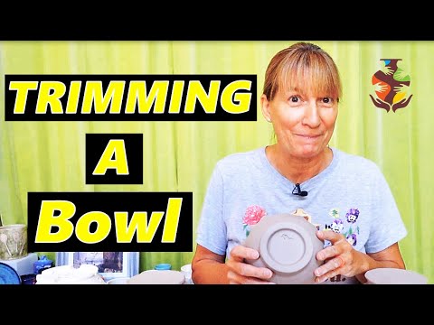 How to Trim A Bowl - Easy Beginner Pottery Trimming Techniques
