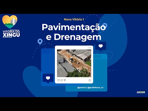 Obras de infraestrutura avançam nas ruas do bairro Nova Vitória 1