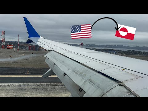 FIRST EVER United 737 Landing in Nuuk, Greenland ~ United Airlines Boeing 737-MAX8 Inaugural Landing