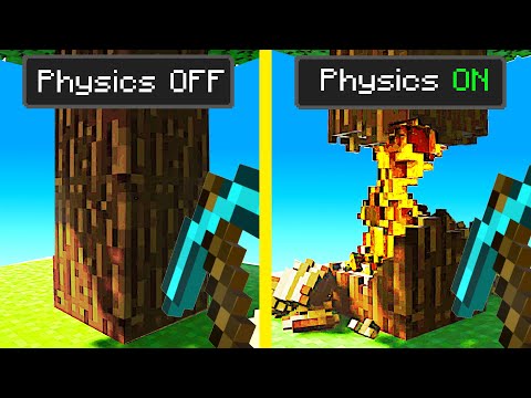 MINECRAFT But With REAL Physics ...
