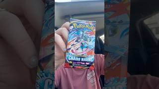 Pulling an IR from my first Chaos Rising Pack 🤯 #chaosrising #pokemon #pokemoncards #pokemontcg