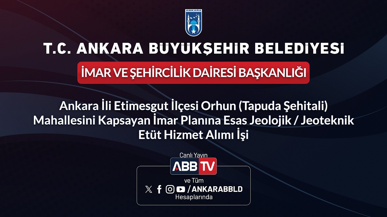 İMAR VE ŞEHİRCİLİK DAiRESi BAŞKANLIĞI - Ankara ili Etimesgut ilçesi Orhun (Tapuda Şehitali)Mahallesi