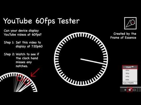 YouTube 60fps Tester