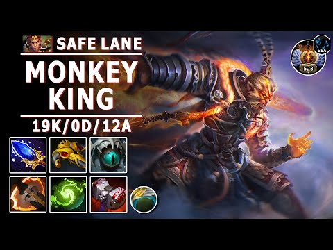 Monkey King Safe Lane Carry | 7.31b | MK Hard Carry Play | Dota 2 Immortal Gameplay