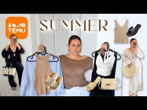 SPRING SUMMER HAUL 2024 | TEMU, FashionNova, H&M! Outfit Ideas, Wardrobe Basics & Favorites!