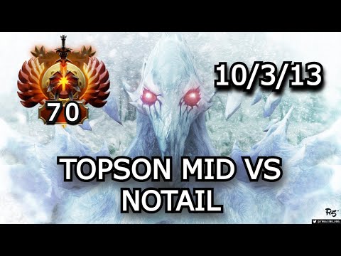 TOPSON AA MID AGHANIM RUSH vs NOTAIL MARS MID 1X1 - 8500 AVG MMR - DotA 2