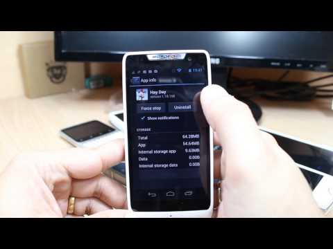 Uninstall Games and app to Motorola RAZR D3 XT919