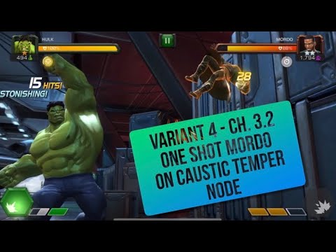 Variant #4 Ch. 3.2 - Mordo takedown with Hulk | Caustic Temper node | Waning Moon | MCOC