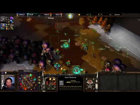 Starbuck (ORC) KraV (UD) vs Sheik (UD) Bizzare (ORC) - WarCraft 3  -  2v2 - WC3702