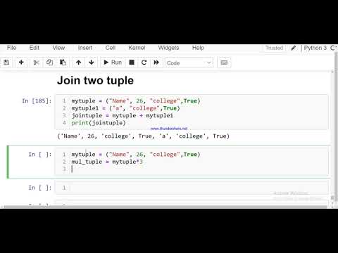 Python Lecture 15 Joining Two Tuples Tuples Methods Python For Beginners
