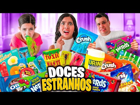 TASTING ALL THE MOST DIFFERENT SWEETS IN THE WORLD *EDIBLE BRACELET