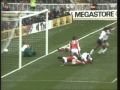 Gary Lineker scores two goals for Tottenham against Arsenal in the 1991 FA Cup Semi Final