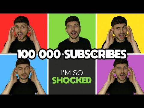 100 000 SUBCRIBERS song + COMPILATION of reactions