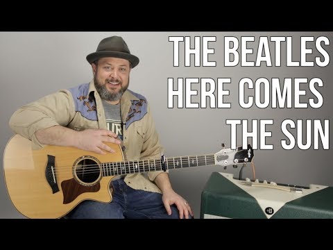 The Beatles Here Comes The Sun Guitar Lesson + Tutorial